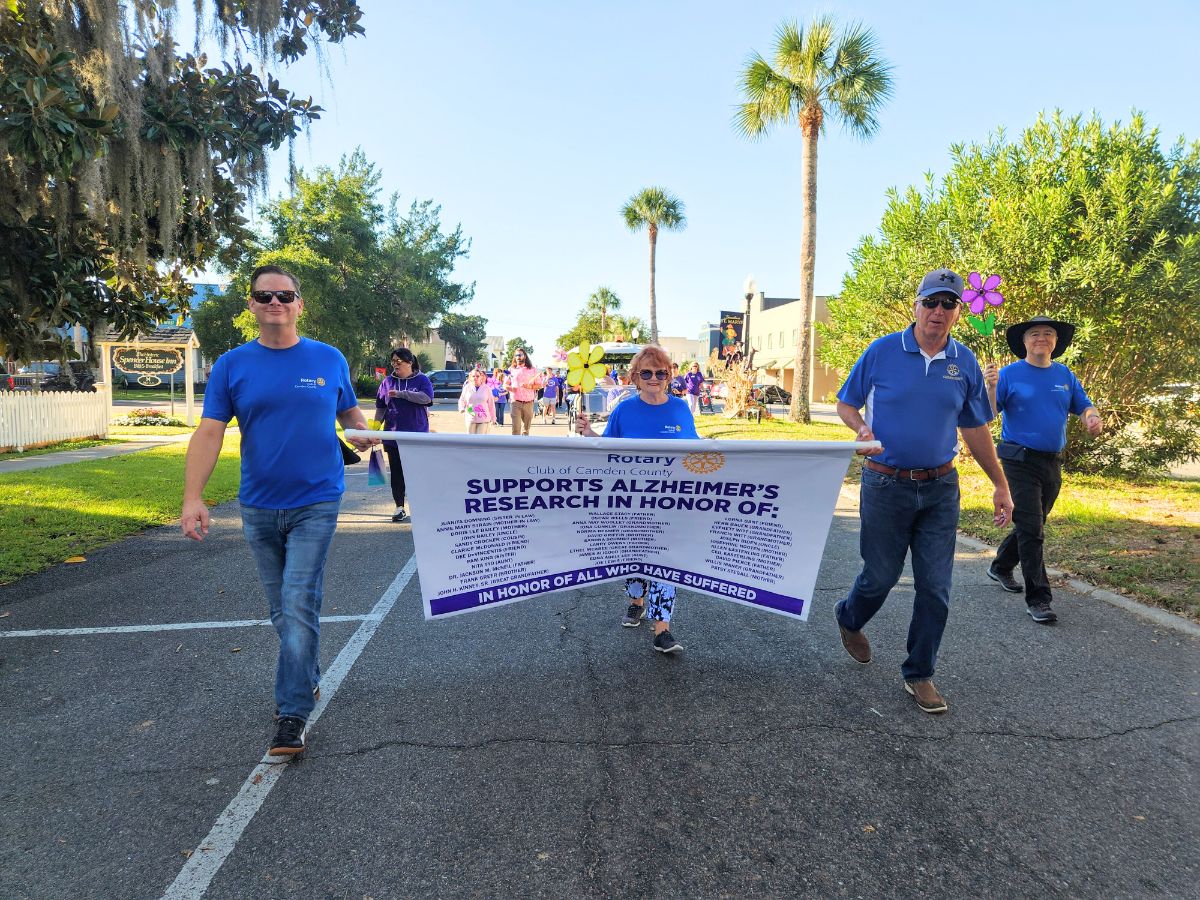 Mitch Blyler at Rotary Alzheimer's Walk in St. Marys, Georgia